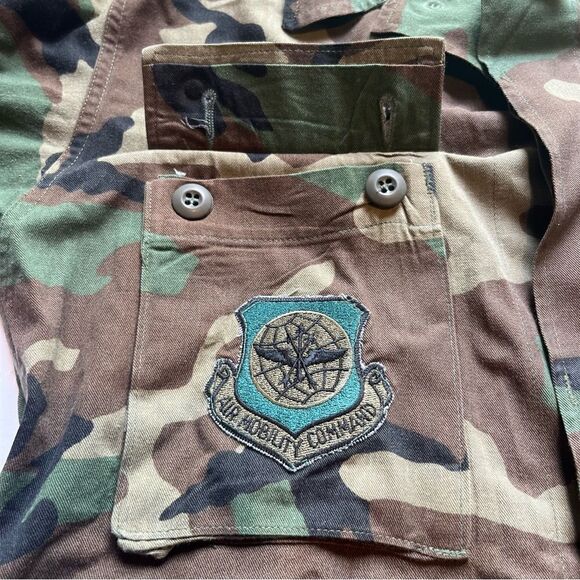 Men's Military Coat U.S. Air Force Woodland Camo Size Small Regular - Picture 11 of 11